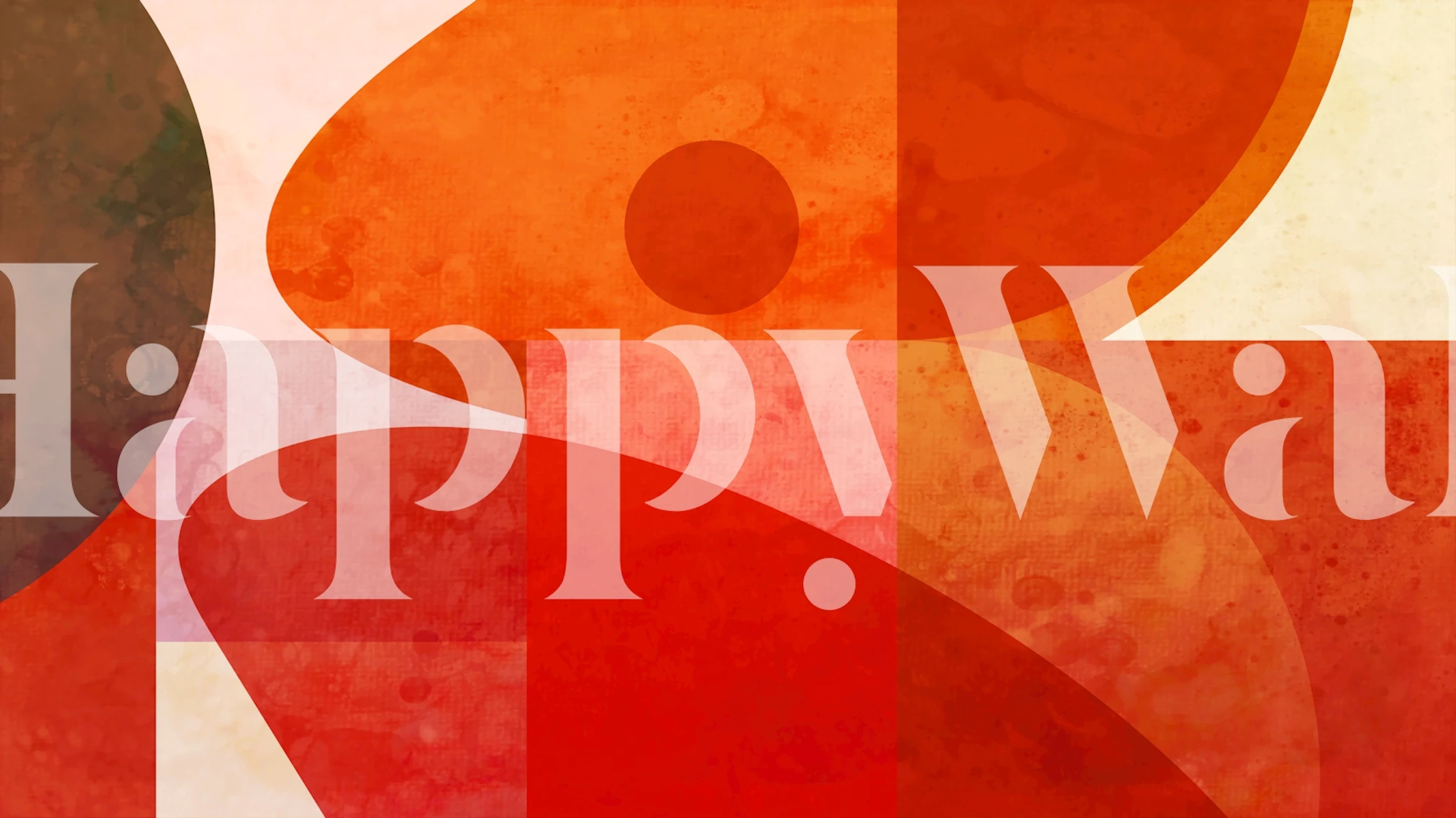 Sunny abstraction wallpaper displayed in a room