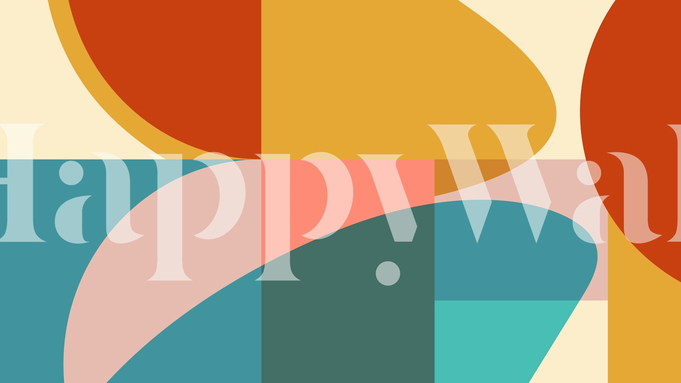 Elegant Abstract Shapes tapet i et rum