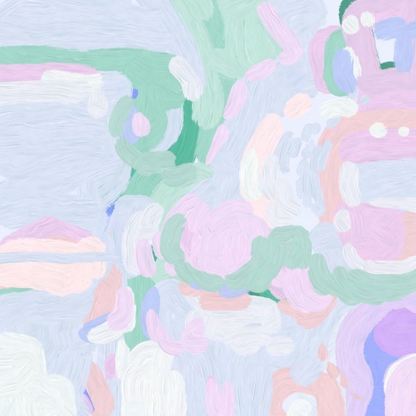 Serene Pastel Art Canvas