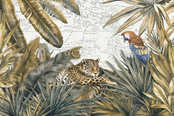 Cheetah And Bird Ancient Journey