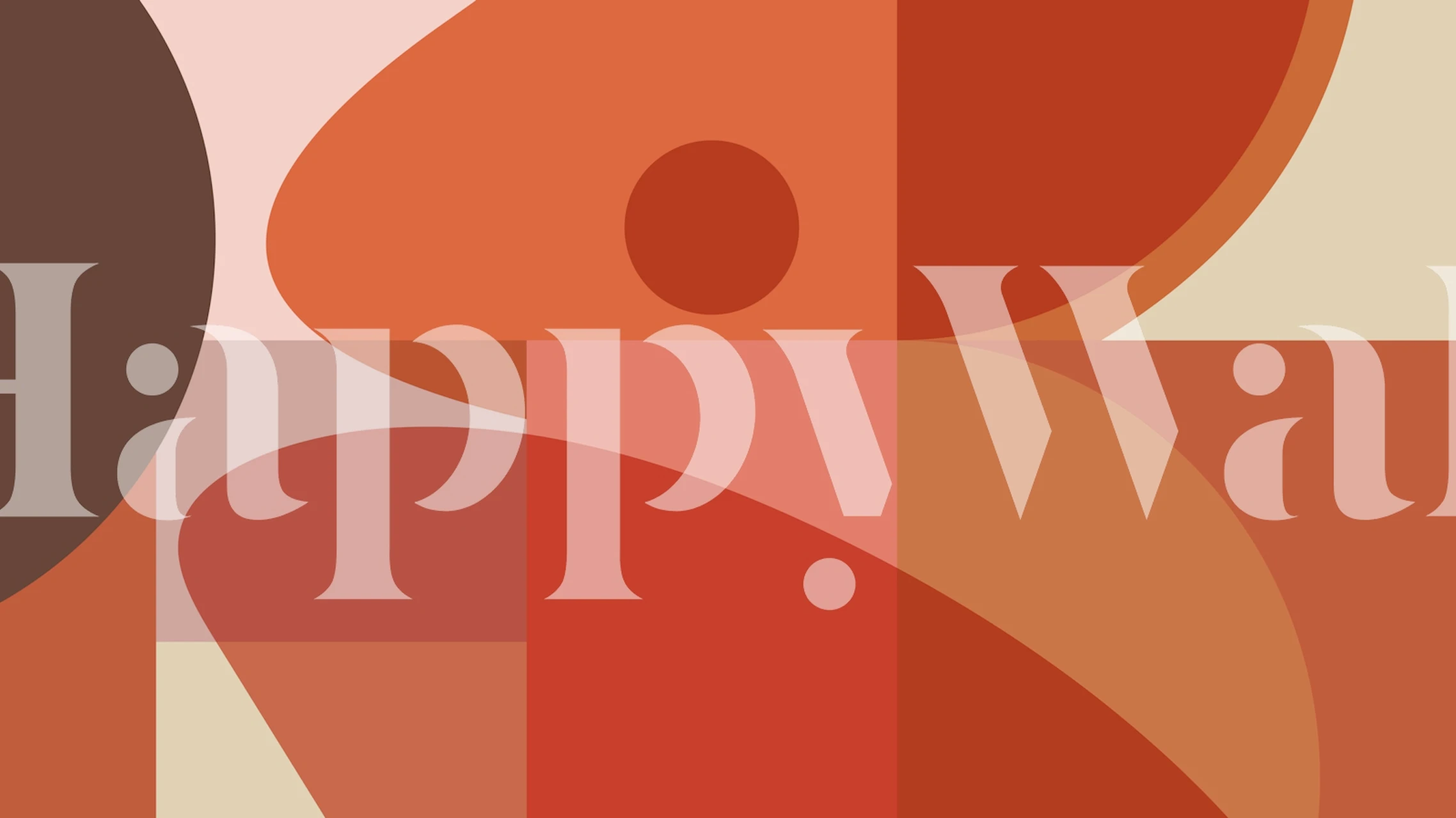 Abstract Terra Geometrics wallpaper in a room