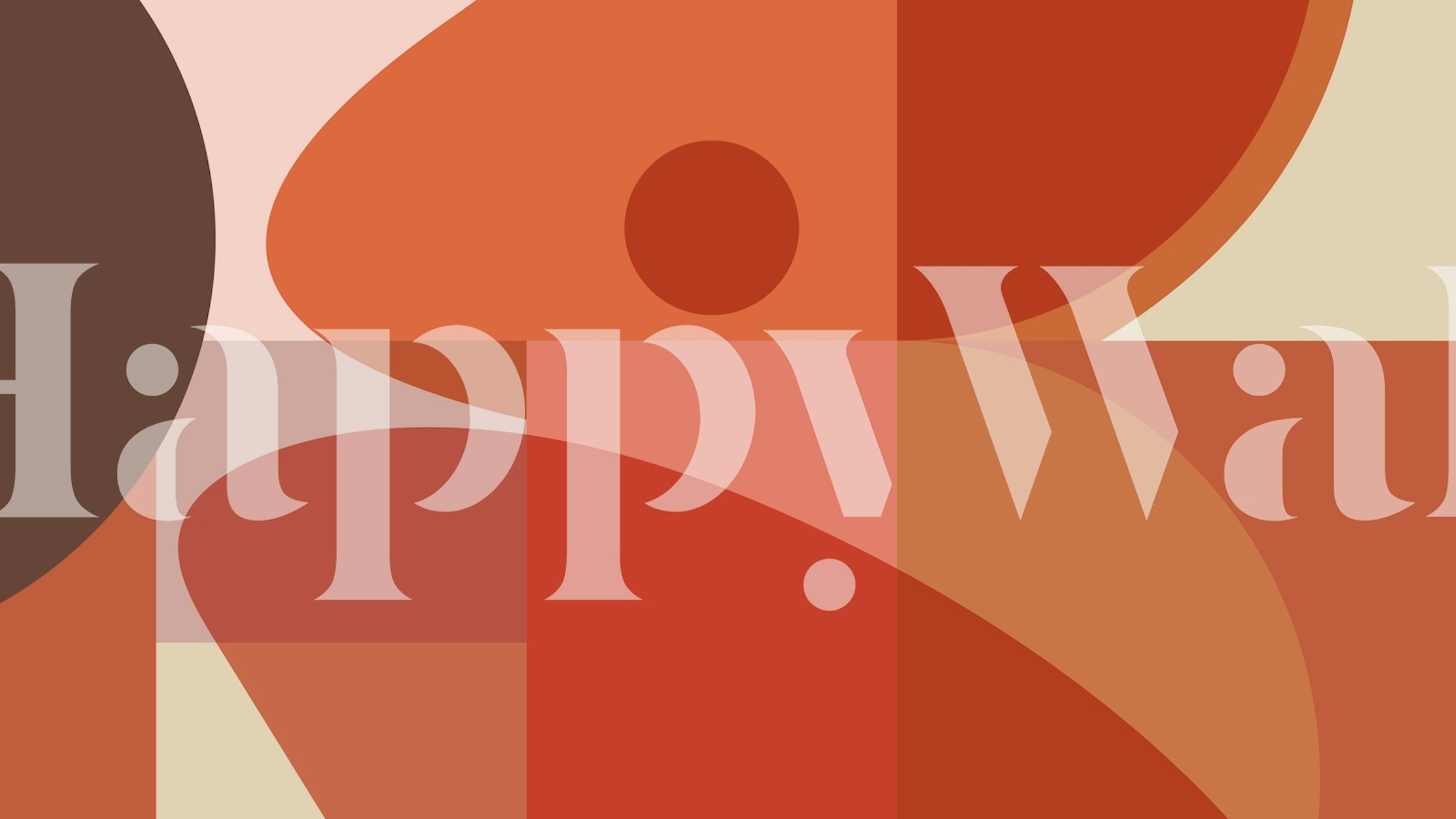 Abstract Terra Geometrics wallpaper in a room