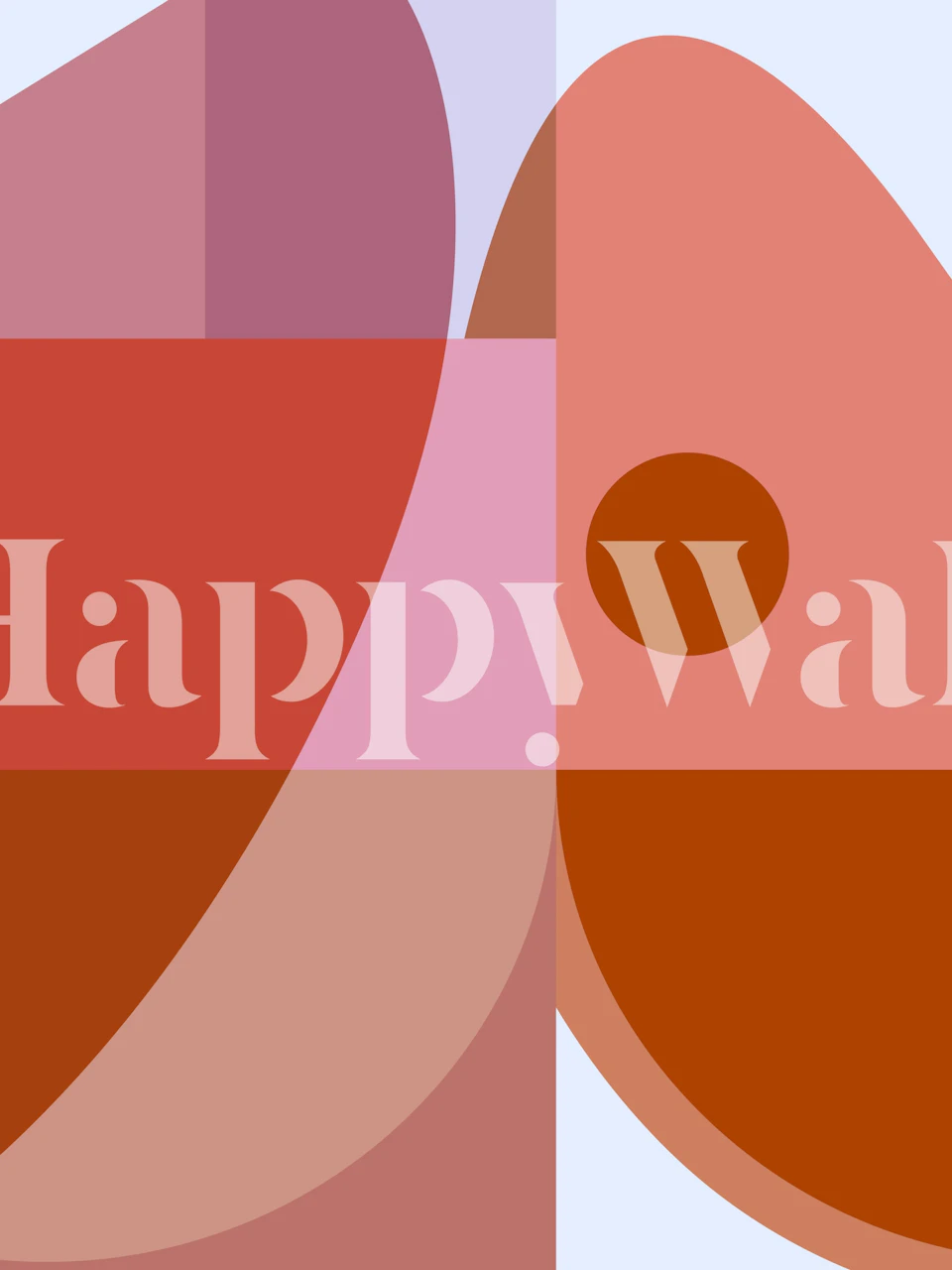 Papel de parede Earthy Tones Geometry em um ambiente