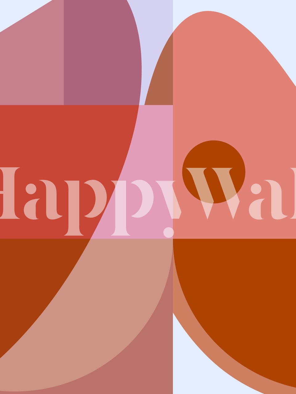 Earthy Tones Geometry wallpaper in a room