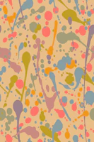 Splatter Modern Abstract Expressionism Bright papel de parede