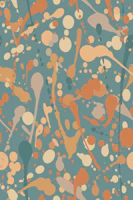 Splatter Modern Abstract Expressionism Earthy papel de parede