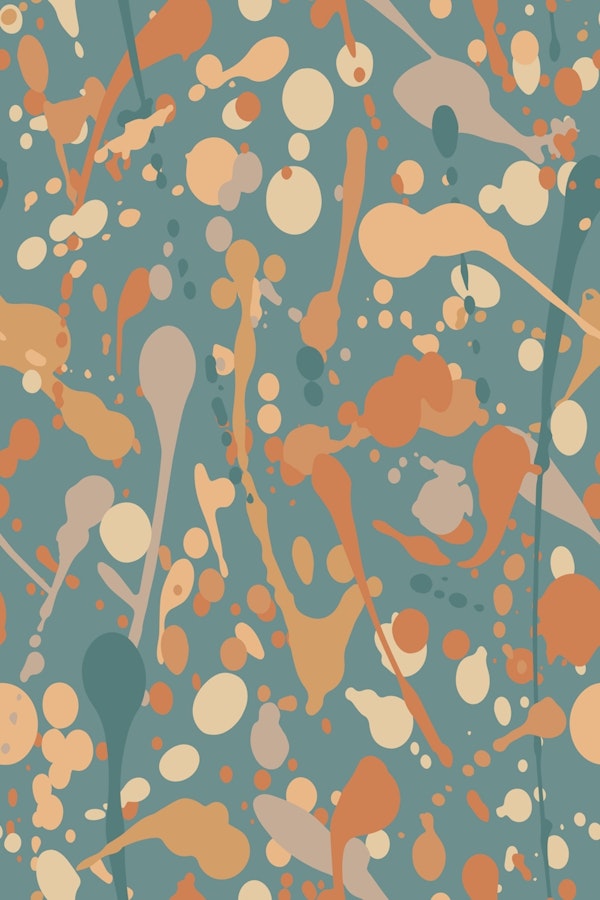 Splatter Modern Abstract Expressionism Earthy