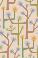 Joshua Tree Retro Mod Desert Brown Green LG ταπετσαρία