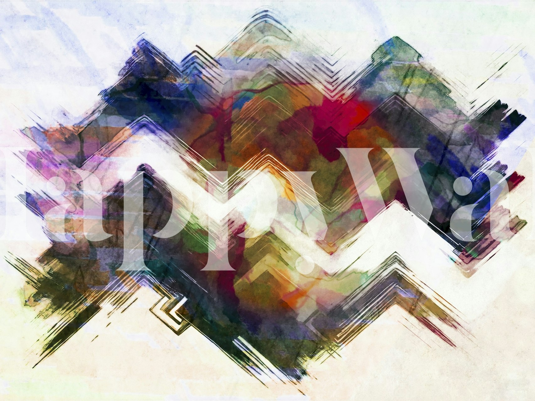 African Vibes Tapete in einem Raumsetting