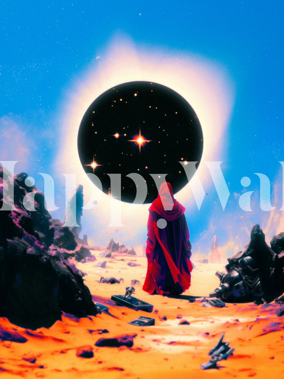 Cosmic Guardian wallpaper in a room