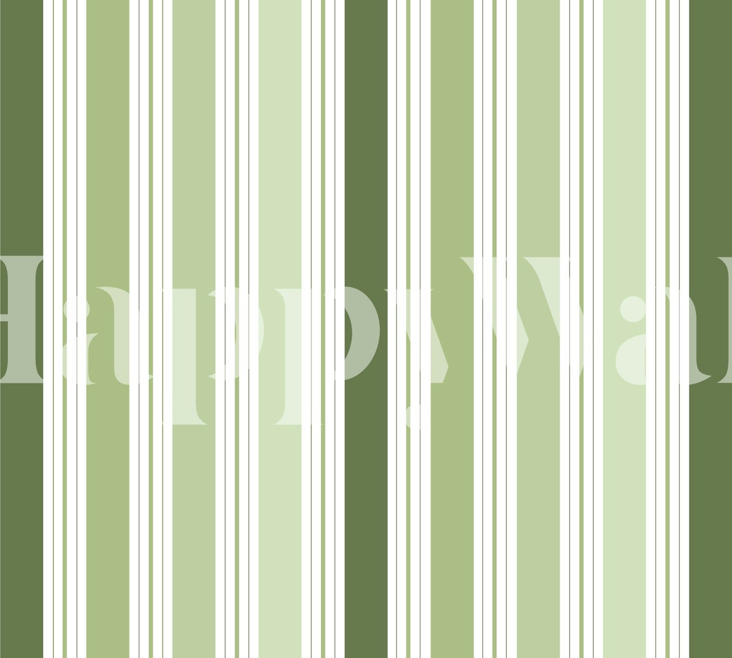 Fresh Green Lines papel pintado en una habitación