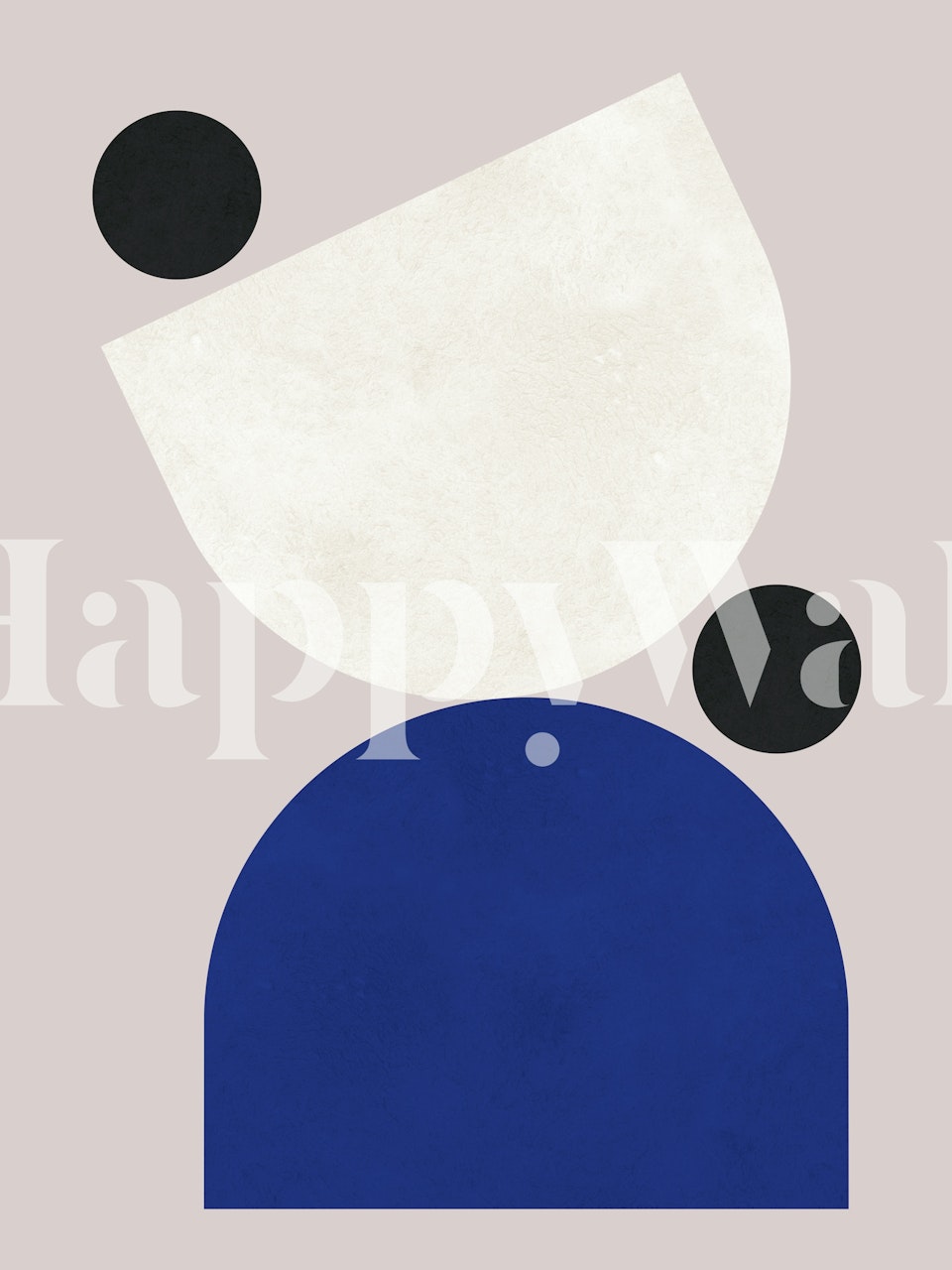 Modern geometric shapes wallpaper in a room