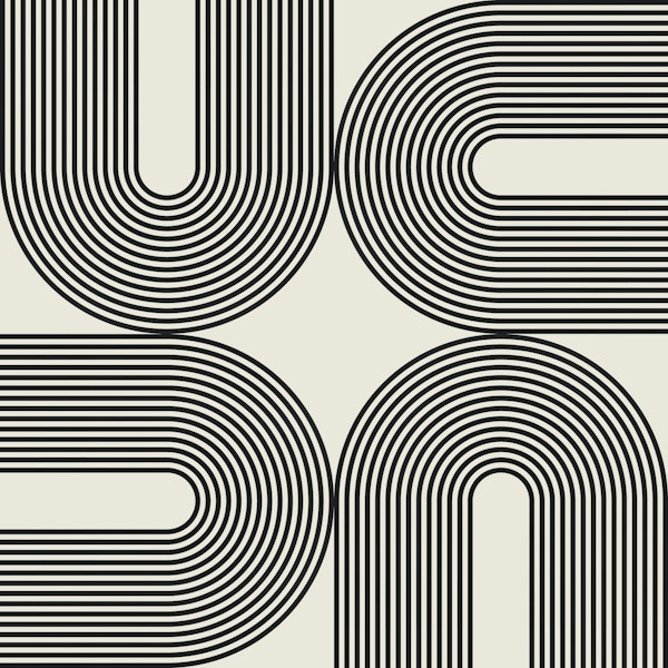 Abstract Noir Ribbons