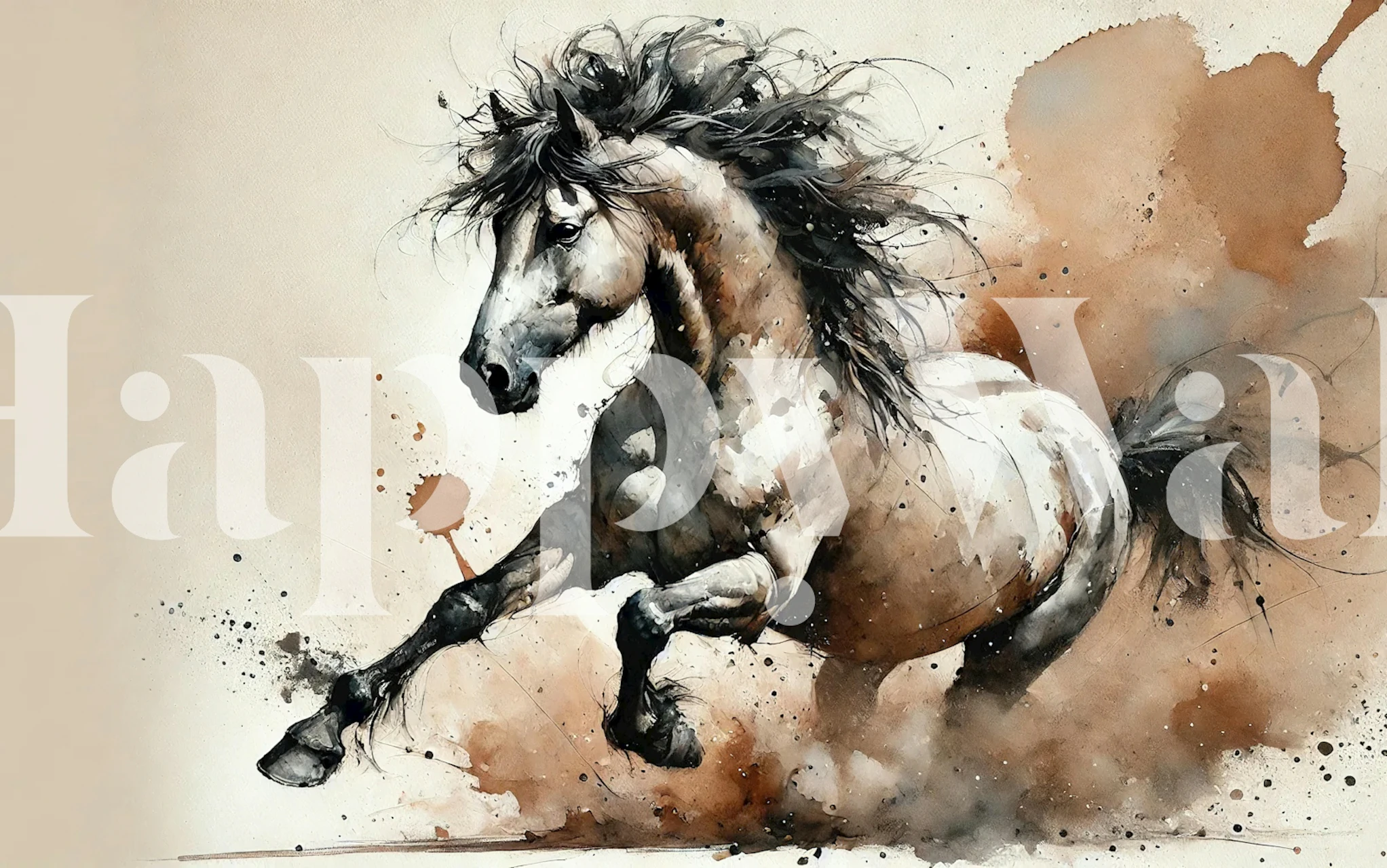 Equine Energy Burst tapet i et rum