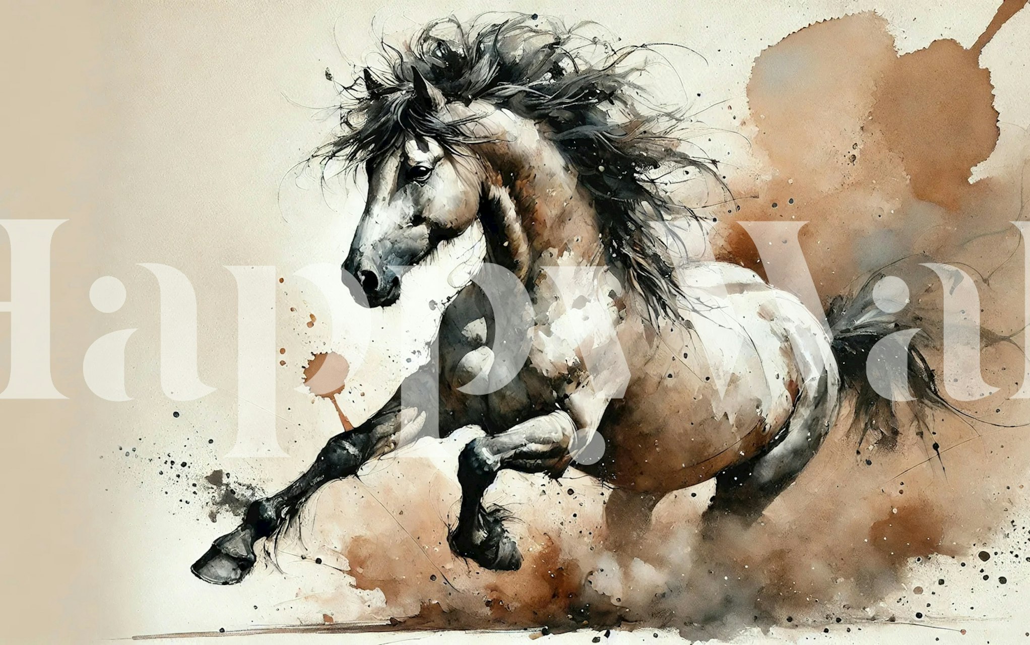 Tapeta Equine Energy Burst v pokoji