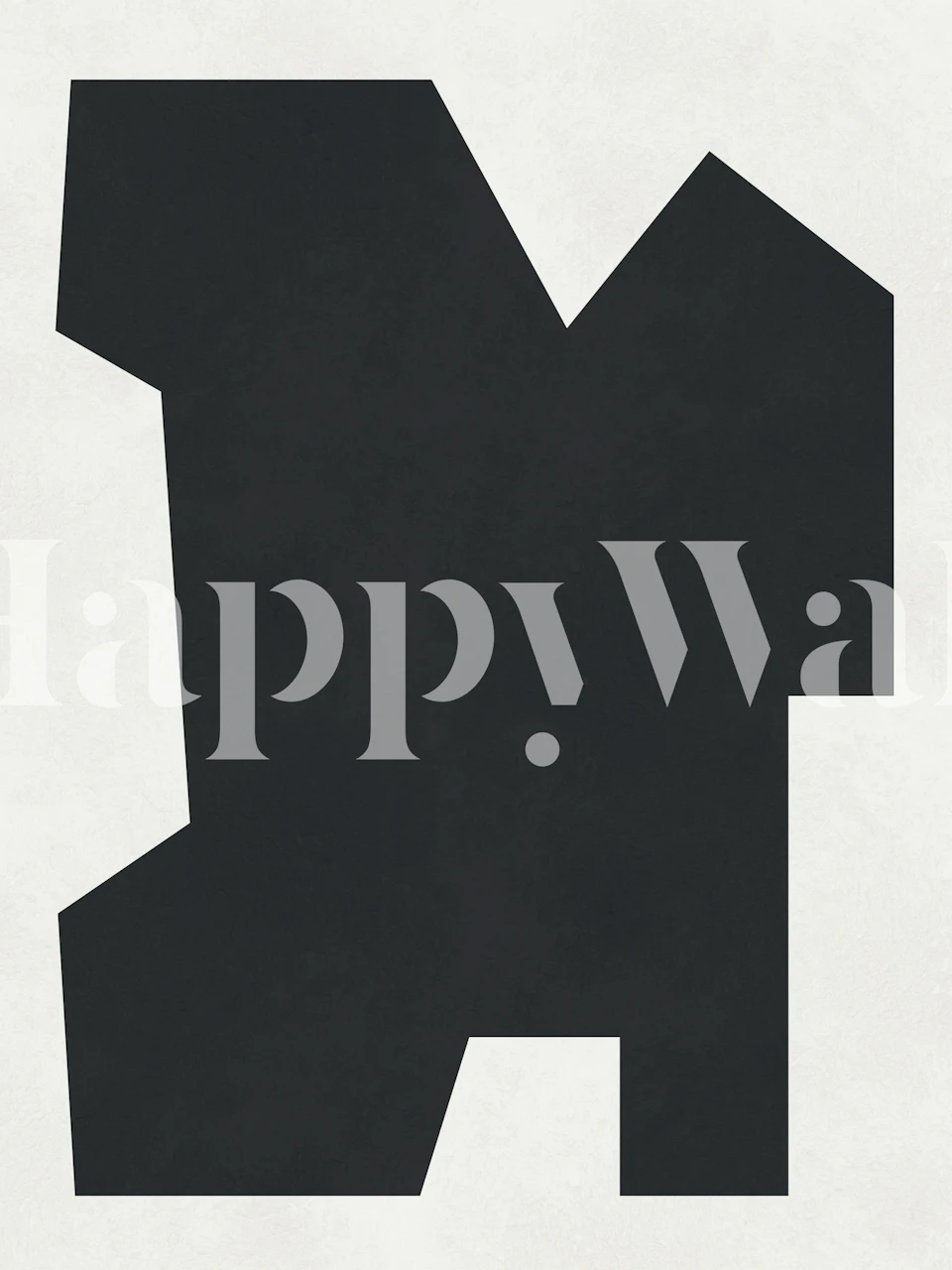 Tapeta Modern Monochrome Shape u sobi