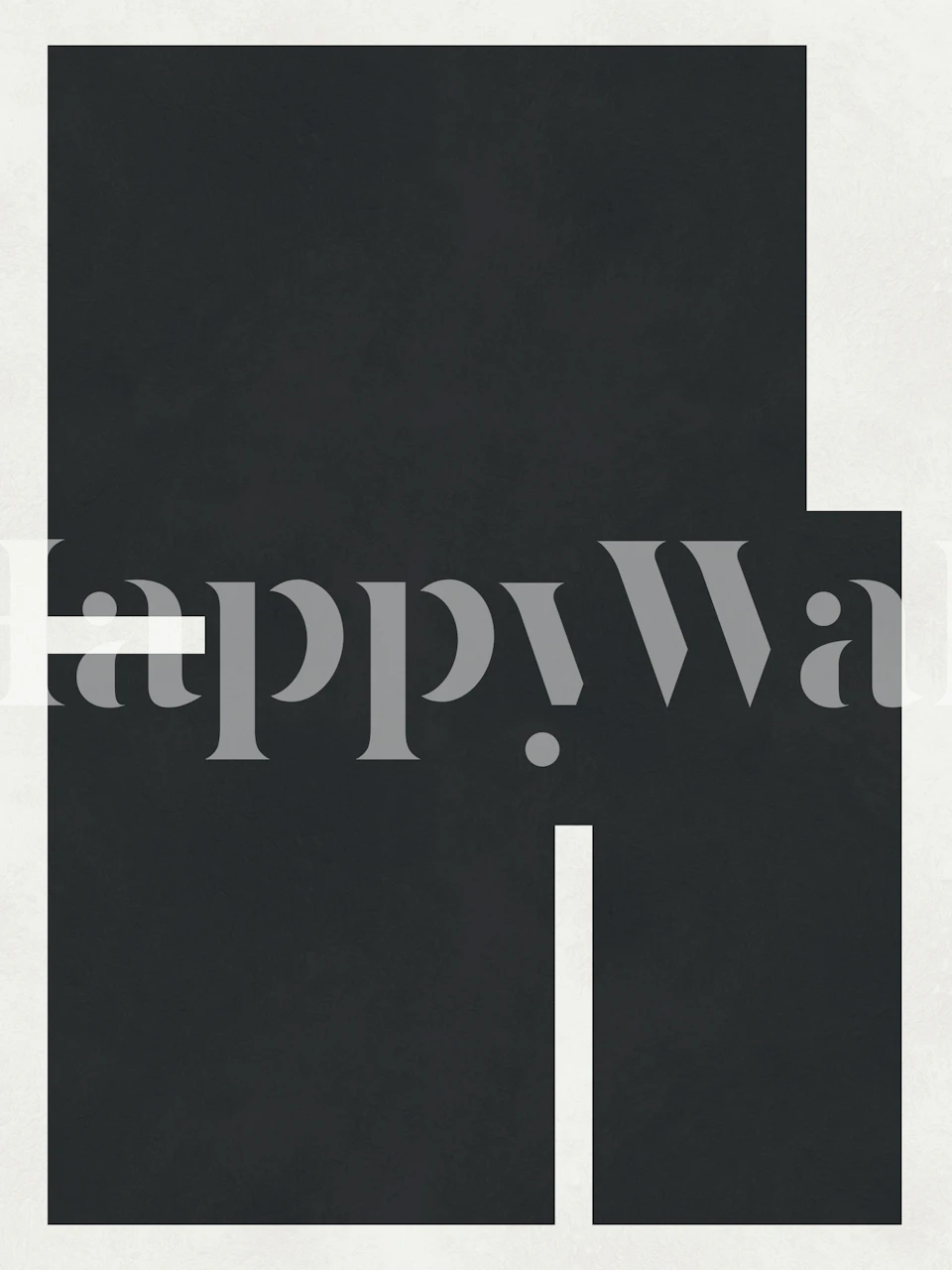 Black geometric shapes on a light background wallpaper