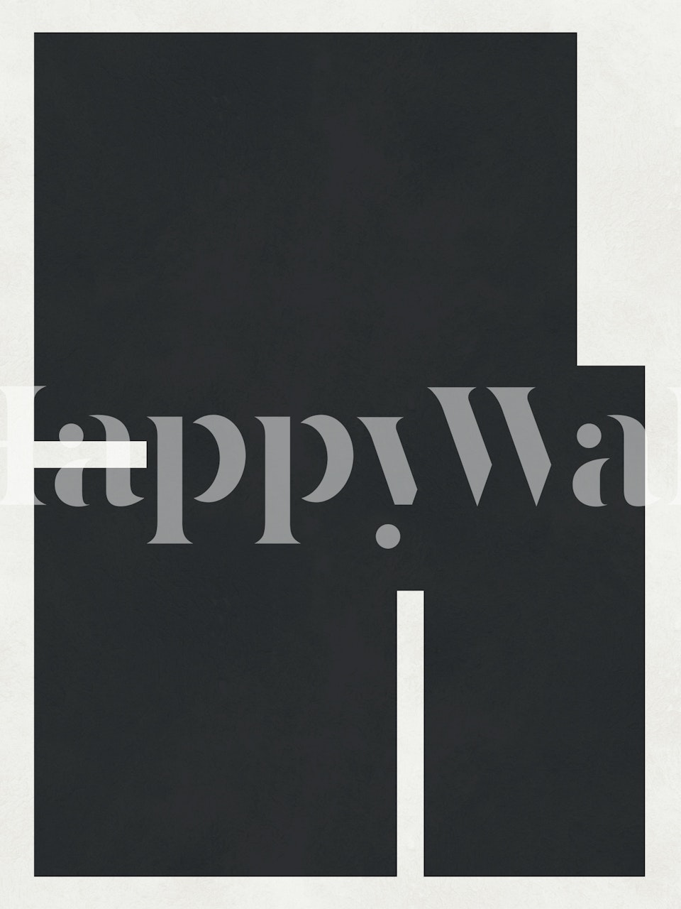 Ταπετσαρία Minimalist black squares σε ένα δωμάτιο