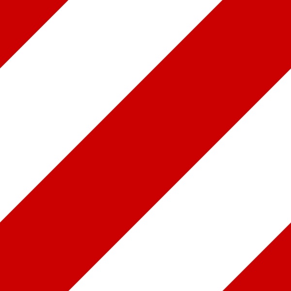 Red and white diagonal wallpaper