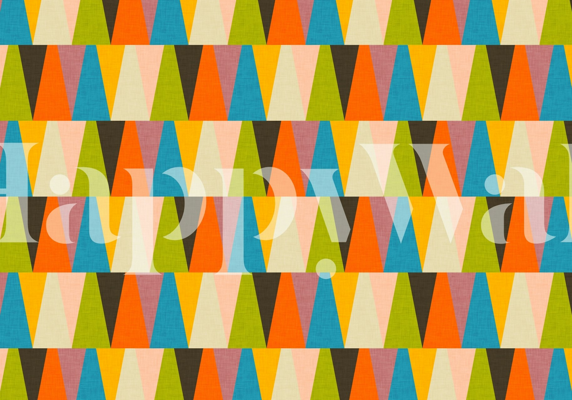 Retro Color Triangle wallpaper pattern