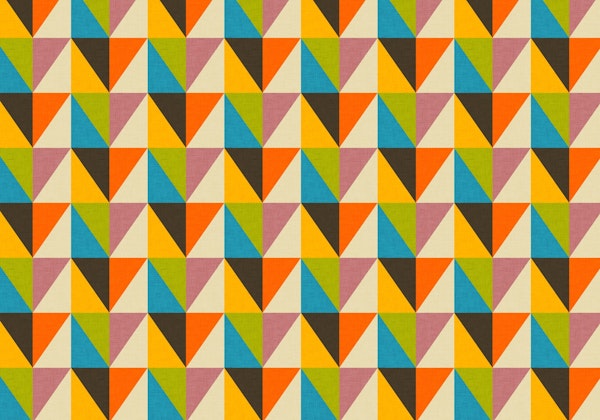 Retro Color Block Chevron
