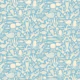 Underwater Mermaids and Sea Life Light Blue