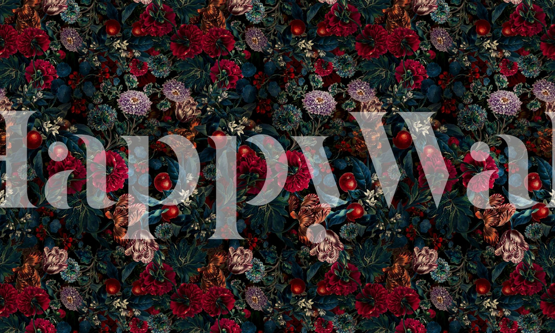 Botanical Night Garden II tapet i et rum