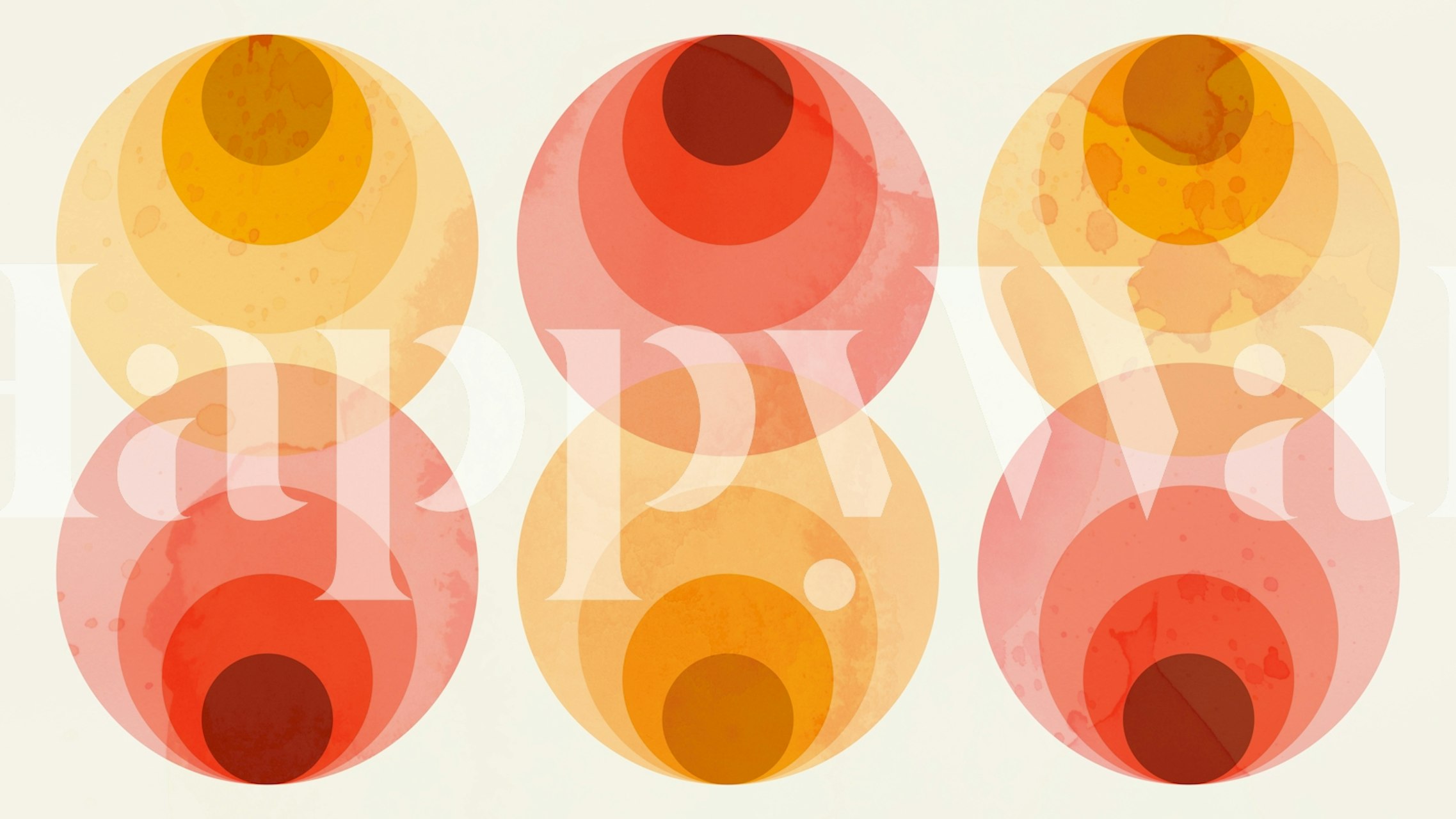 Sunny Orb Splash wallpaper in a room