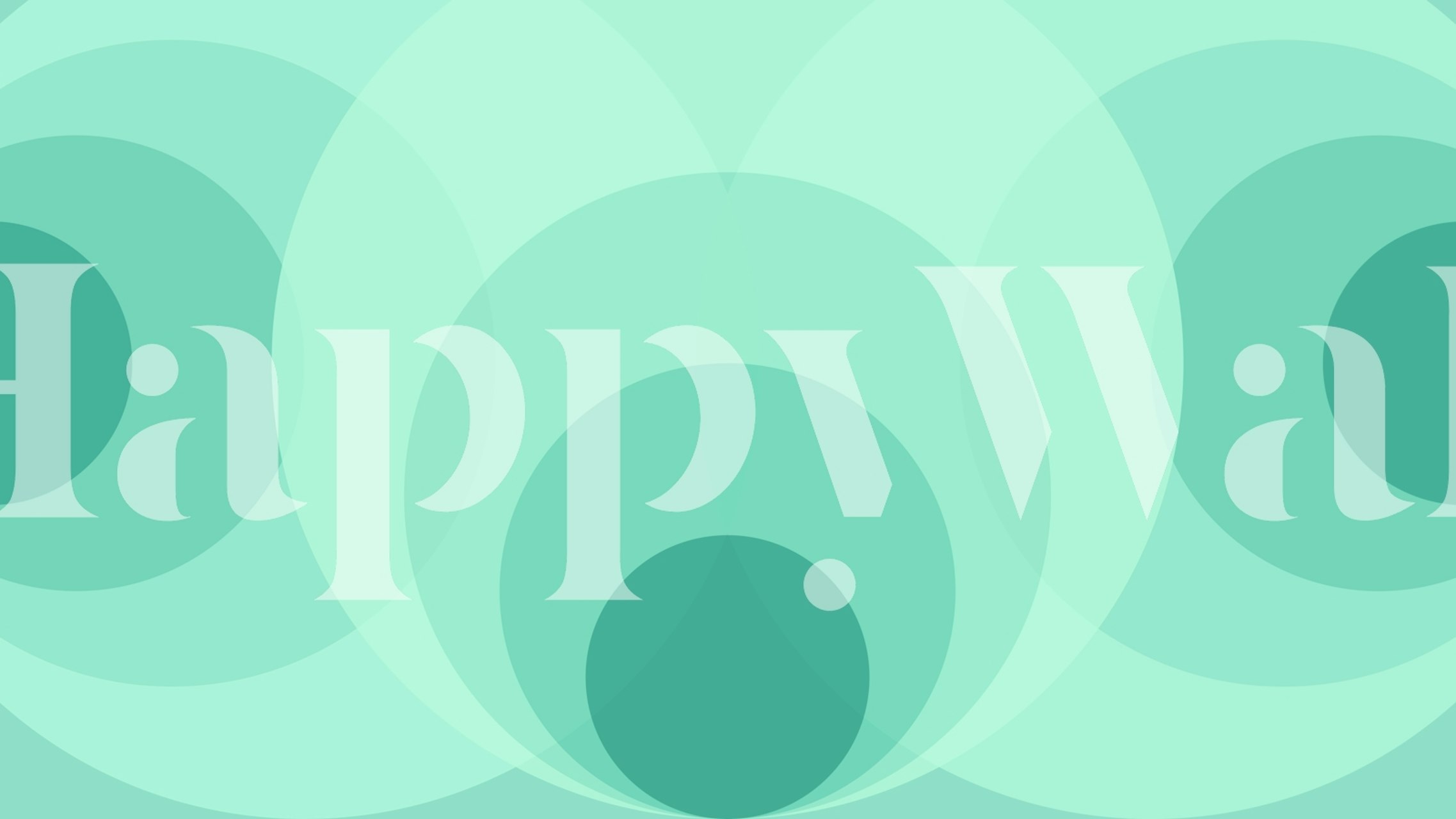 Aqua Orbs Chic Decor wallpaper in a room