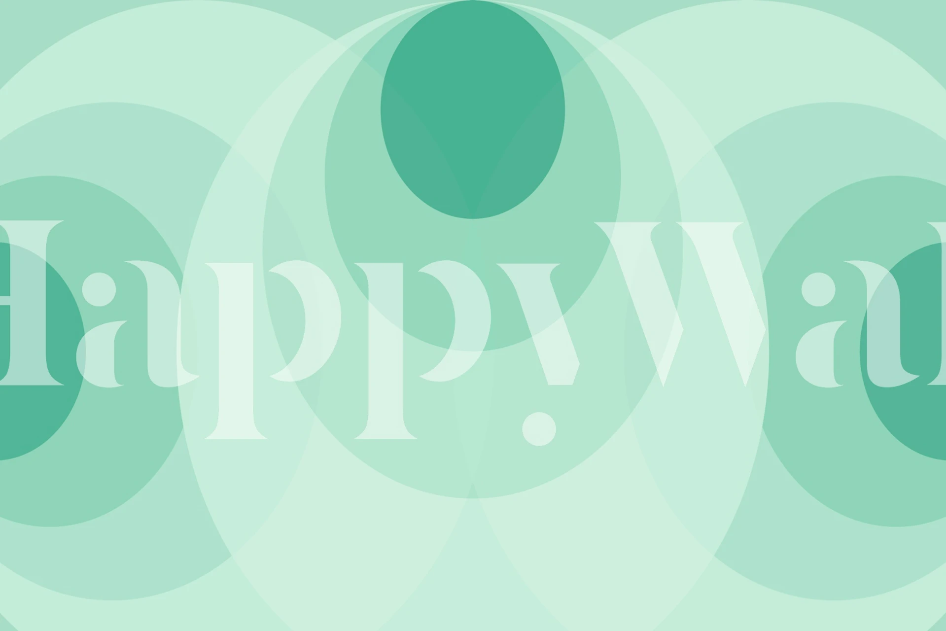 Aqua Orbs Chic Decor wallpaper in a room