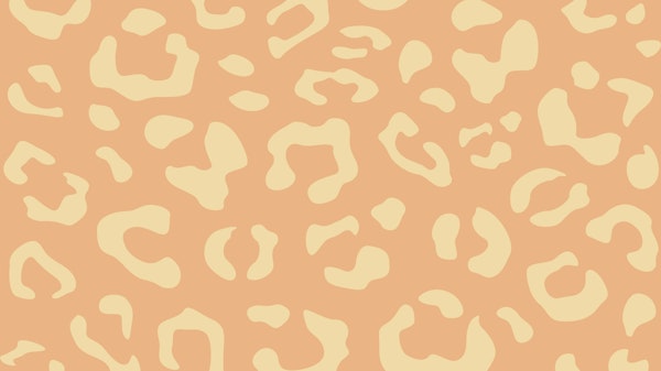 Blush Beige Abstract Animal Shapes