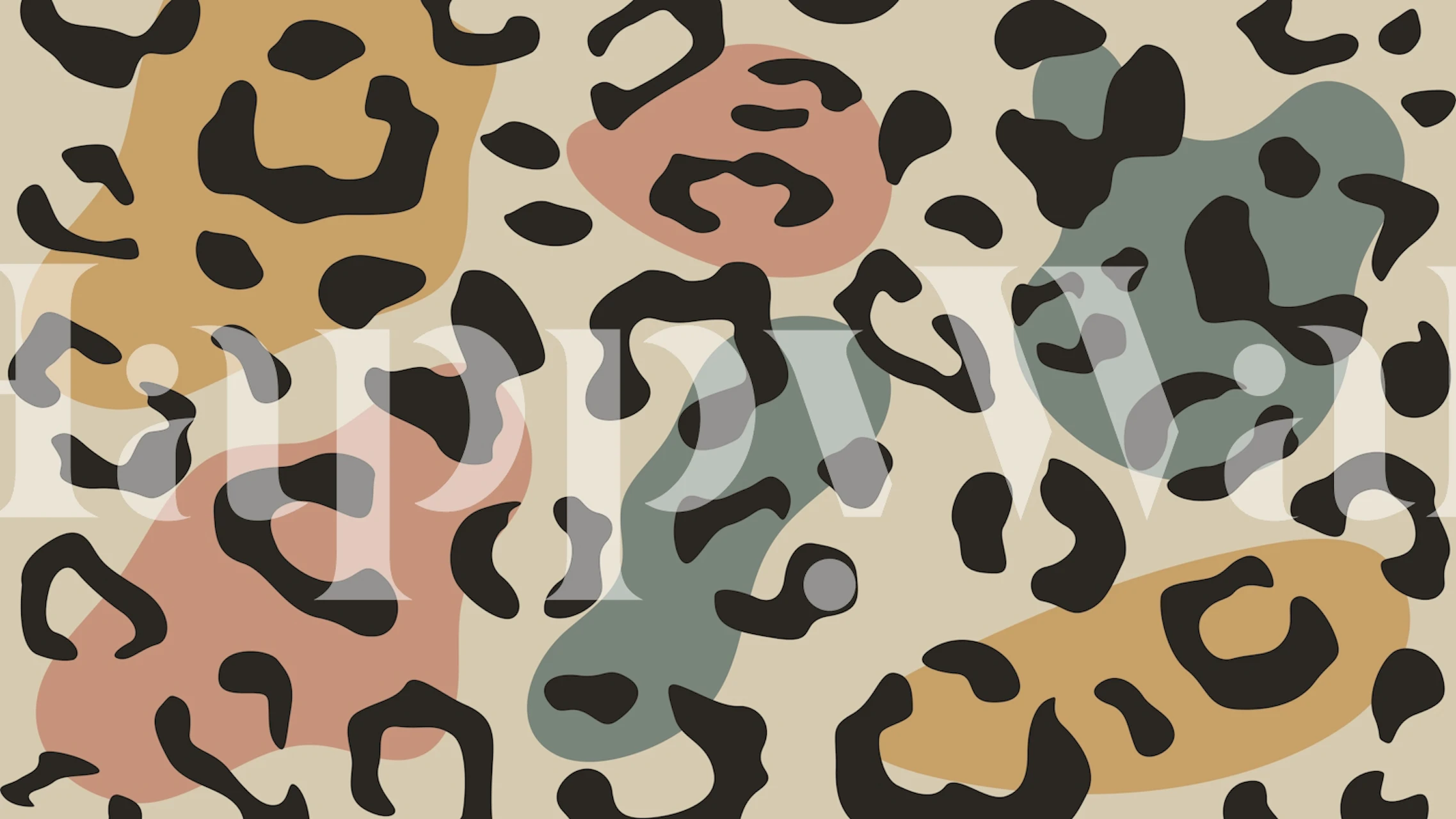 Contemporary Wild Spots wallpaper in a room