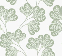 Olivia - Sage Green Leaves tapete