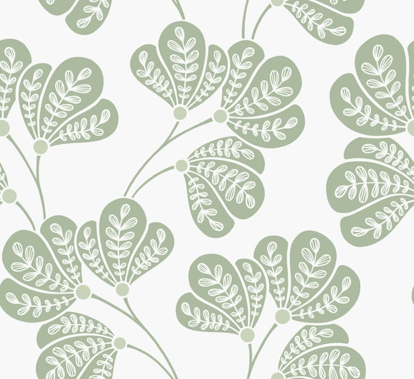 Olivia - Sage Green Leaves
