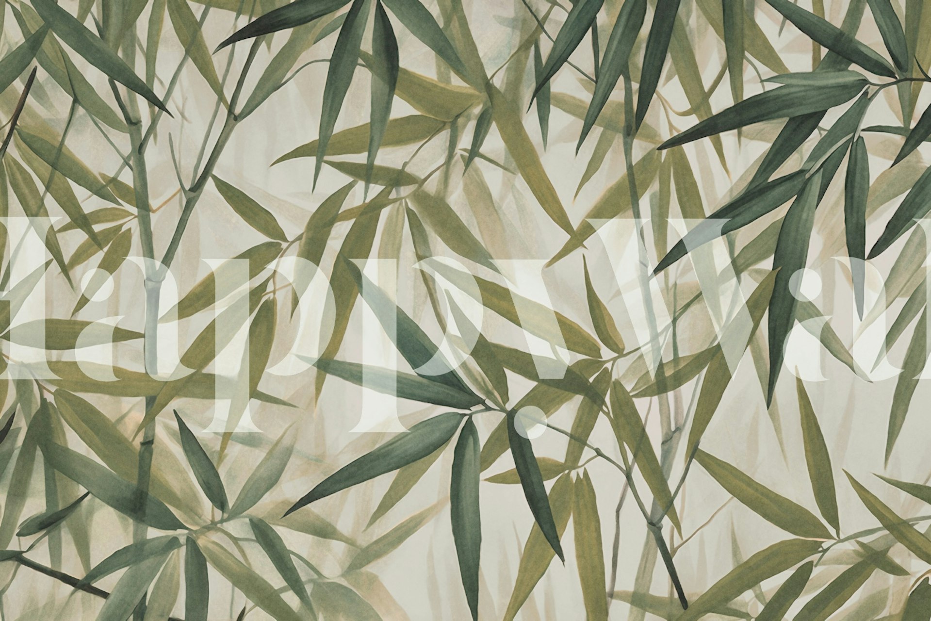 Calm Bamboo Whispers tapeta w pokoju