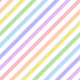 Diagonal Pastel Rainbow Stripes