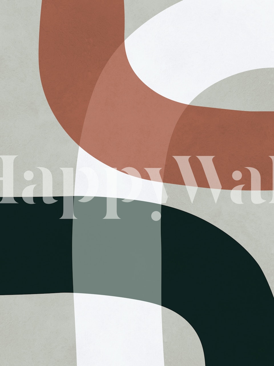 Chic geometric blend wallpaper in a room