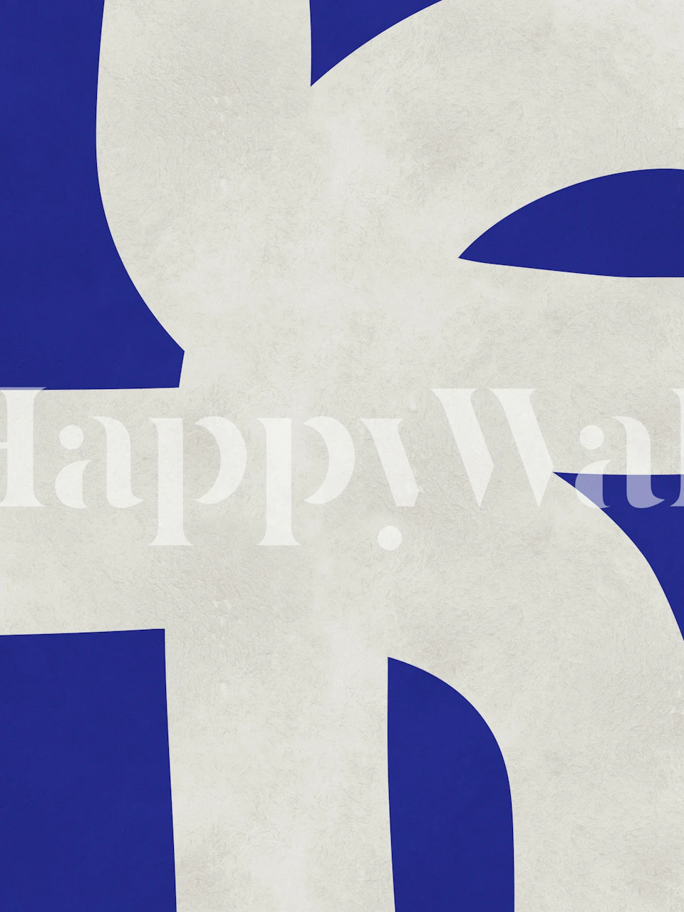 Cobalt Whispers papel pintado en una habitación