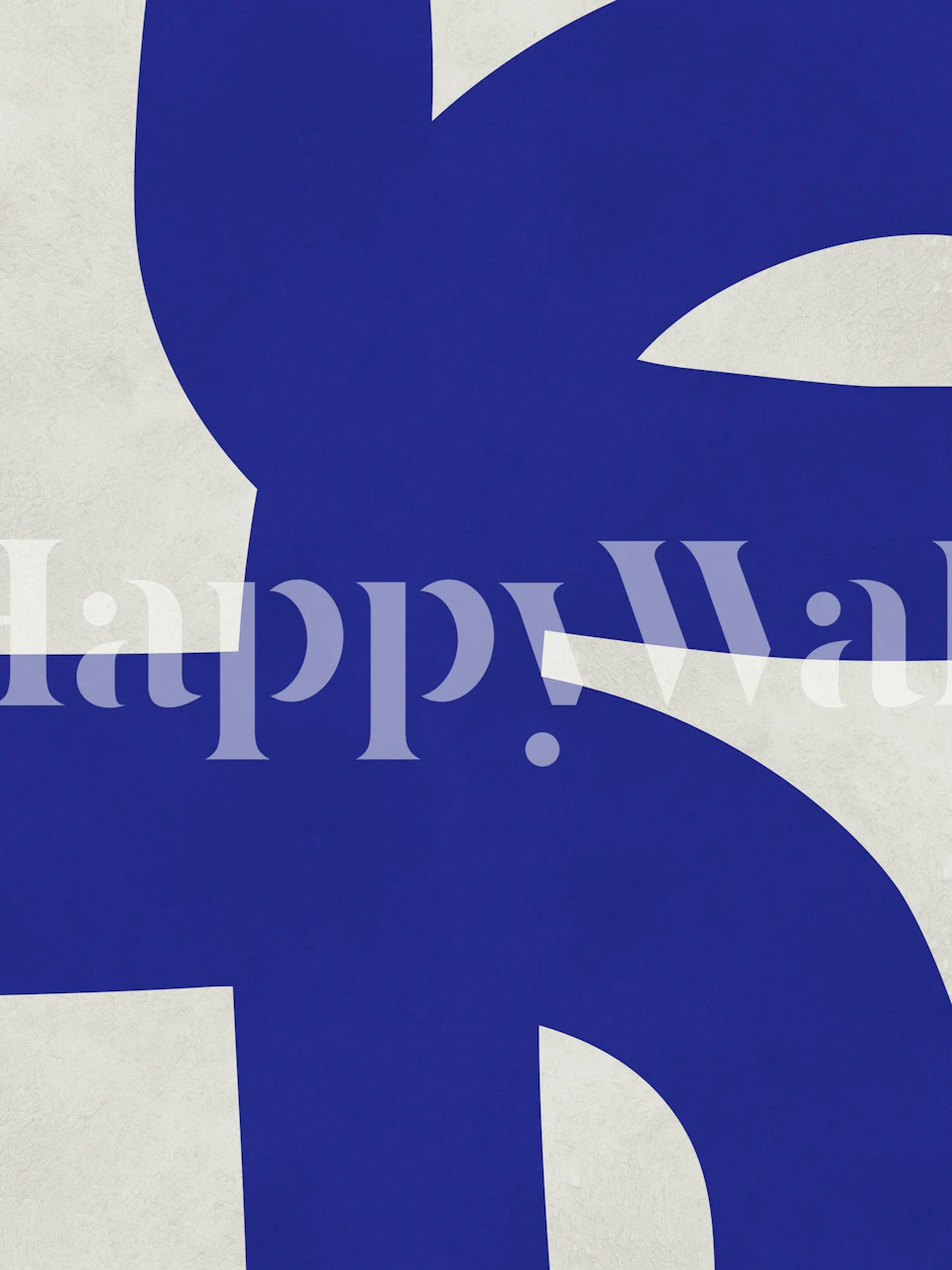 Carta da parati Cobalt Geometric Shapes in una stanza