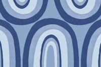 Blue Boho Rainbow Art tapete