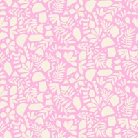 Cut Out Collage Floral Abstract Light Pink papel pintado