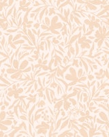 Refined bohemian mono warm beige floral carta da parati