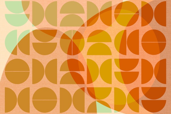 Sunset Bauhaus Geometry