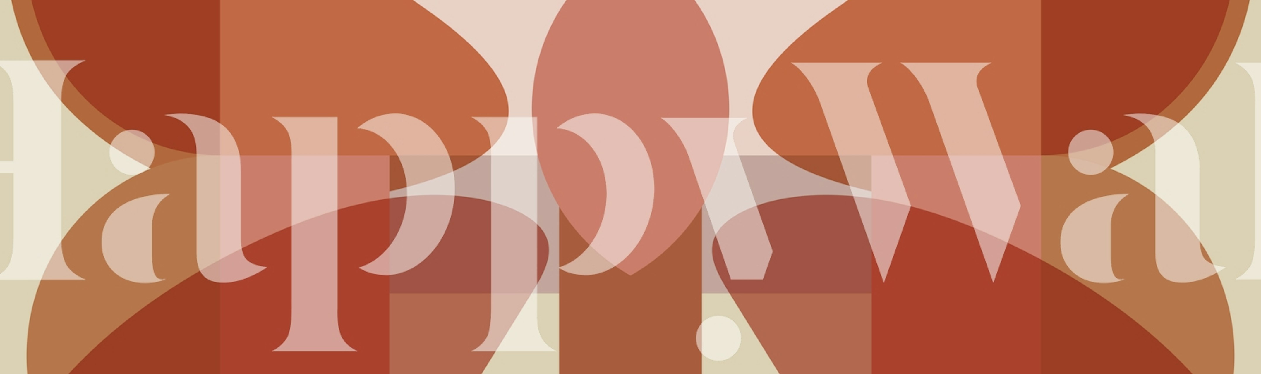 Warme Warm Earthy Abstraction Tapete in einem Raum