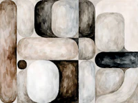 Warm Earthy Abstraction papel de parede
