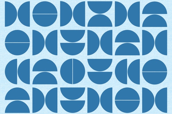 Blue Geometric Bauhaus