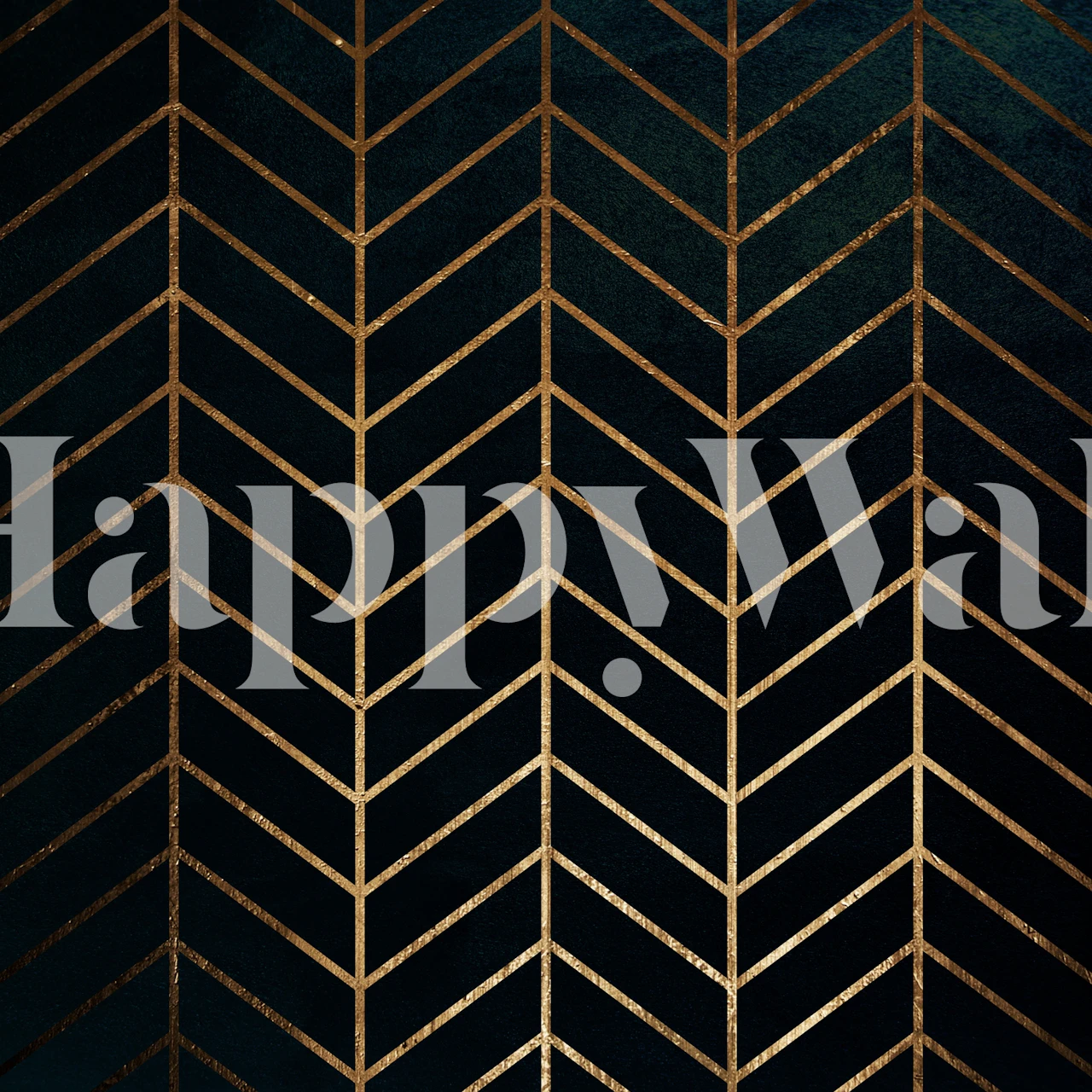 Geometric black and gold pattern wallpaper, art deco style