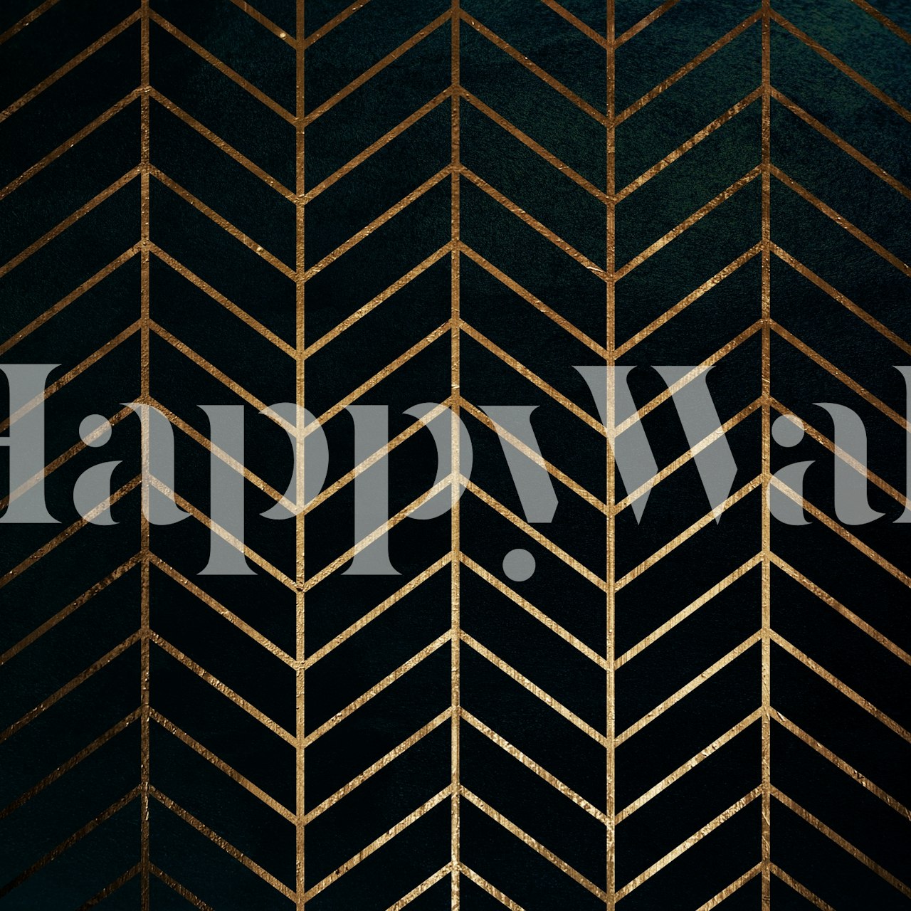 Geometric black and gold pattern wallpaper, art deco style