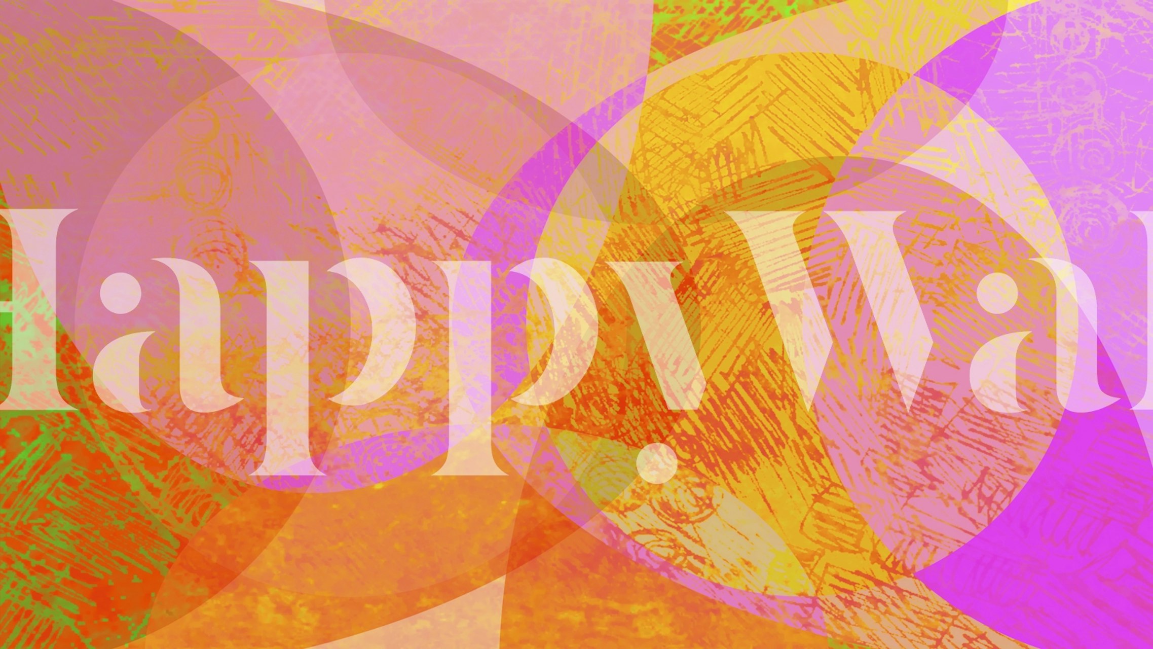 Colorful abstract swirl patterns in pink, orange, and green wallpaper