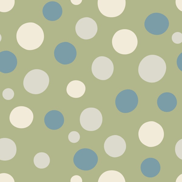 Scattered Dots Simple Polka Dots - Sage Green